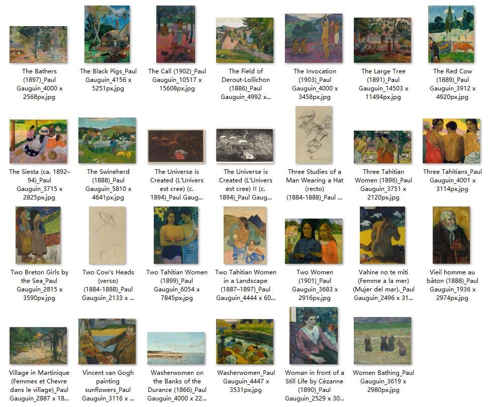 139 Painting Images by Paul Gauguin (French, 1848-1903) - Gandhanra-ART