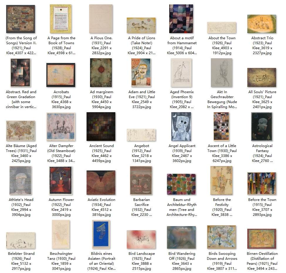 249 Painting Images by Paul Klee (German, 1879 - 1940) - Gandhanra-ART