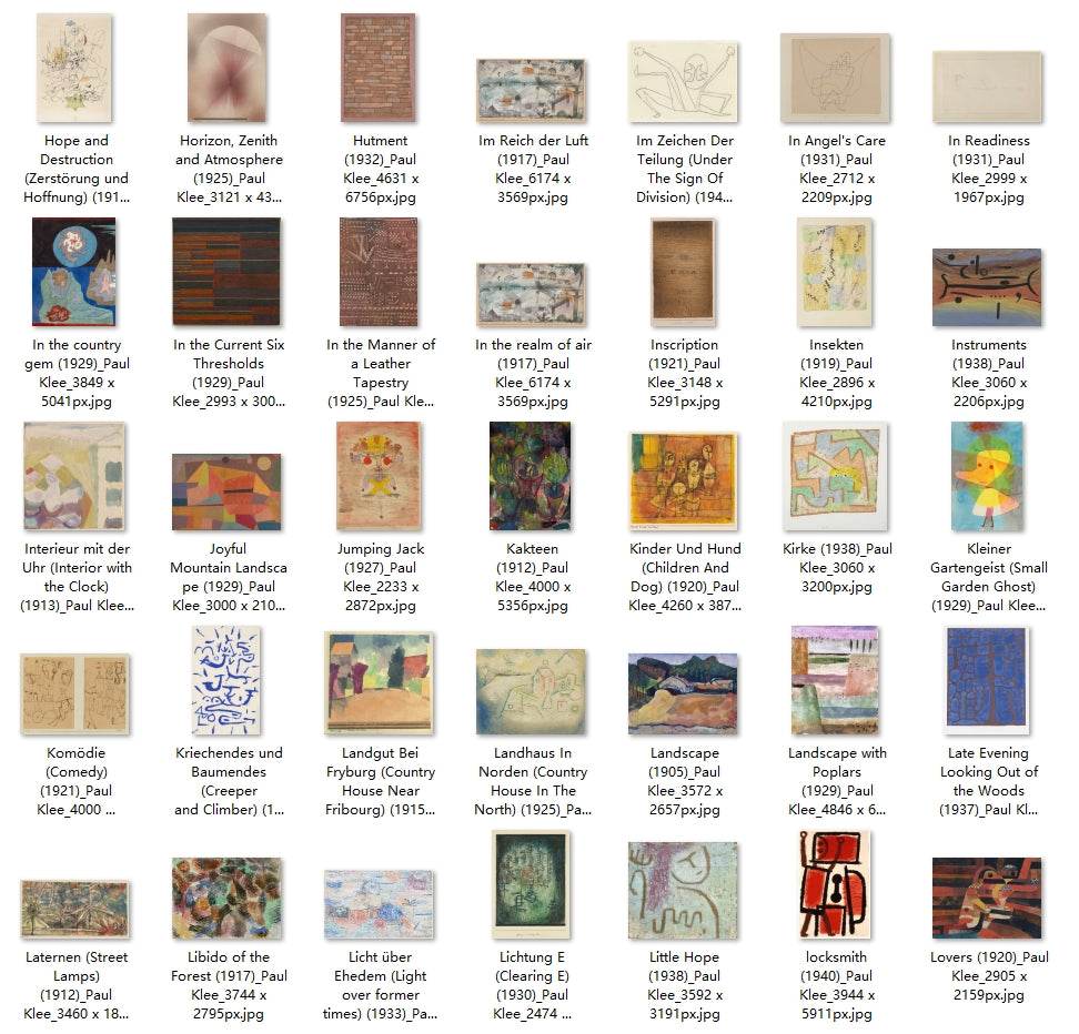 249 Painting Images by Paul Klee (German, 1879 - 1940) - Gandhanra-ART