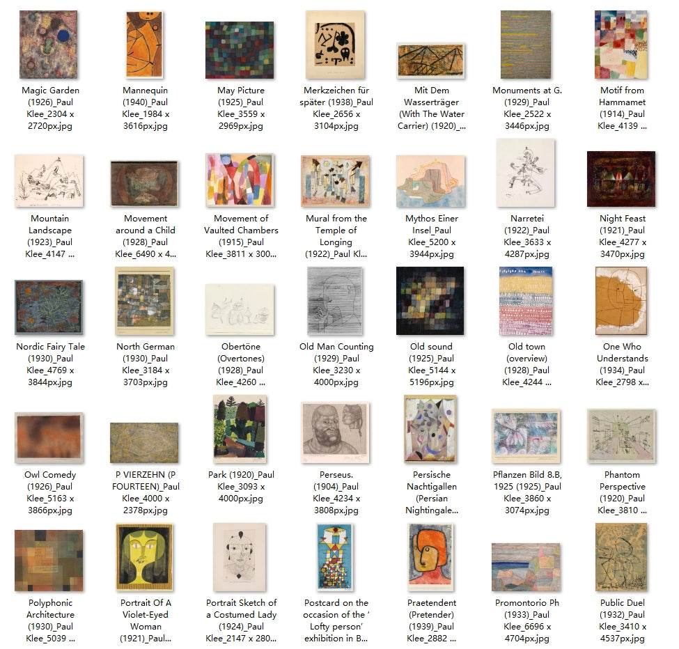 249 Painting Images by Paul Klee (German, 1879 - 1940) - Gandhanra-ART