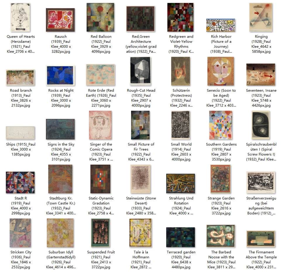 249 Painting Images by Paul Klee (German, 1879 - 1940) - Gandhanra-ART