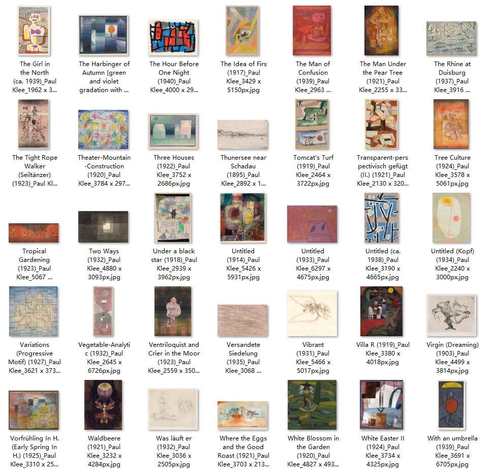 249 Painting Images by Paul Klee (German, 1879 - 1940) - Gandhanra-ART