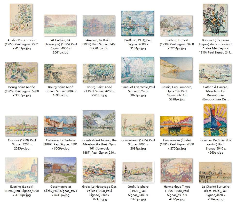 92 Painting Images by Paul Signac (French, 1863-1935) - Gandhanra-ART