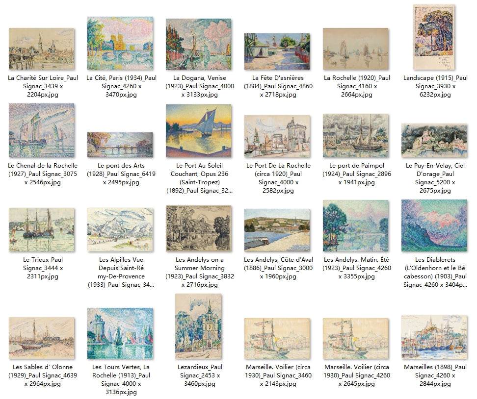 92 Painting Images by Paul Signac (French, 1863-1935) - Gandhanra-ART