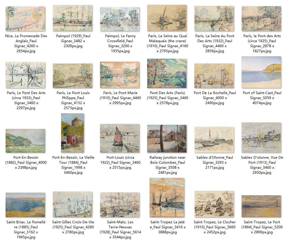 92 Painting Images by Paul Signac (French, 1863-1935) - Gandhanra-ART