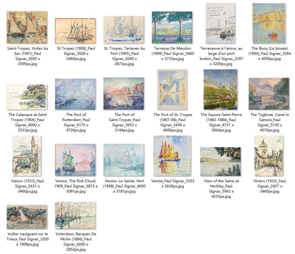 92 Painting Images by Paul Signac (French, 1863-1935) - Gandhanra-ART