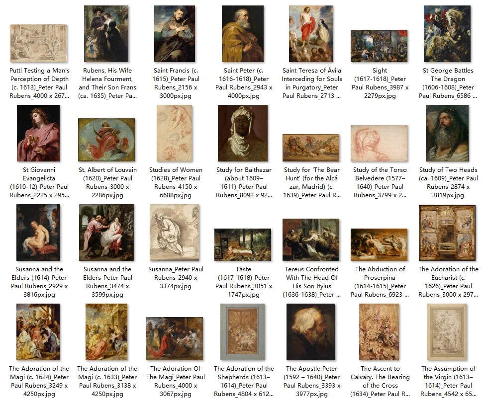 179 Painting Images by Peter Paul Rubens (Flemish, 1577-1640) - Gandhanra-ART