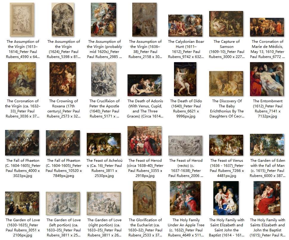 179 Painting Images by Peter Paul Rubens (Flemish, 1577-1640) - Gandhanra-ART