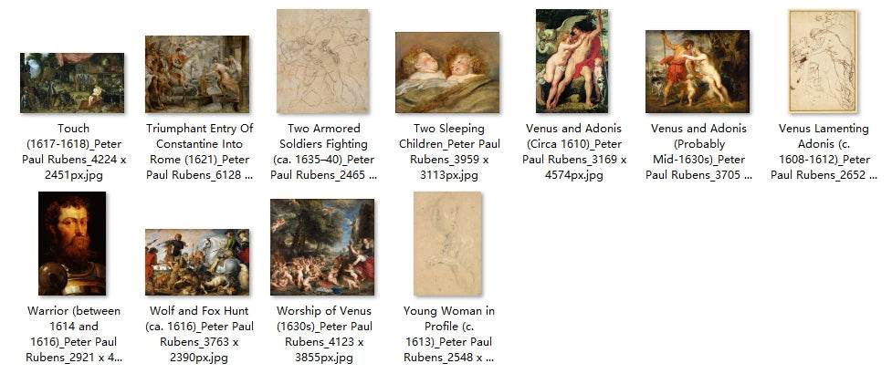 179 Painting Images by Peter Paul Rubens (Flemish, 1577-1640) - Gandhanra-ART