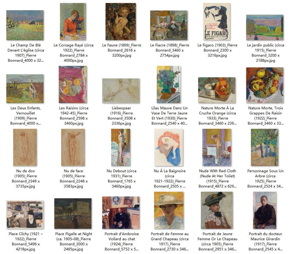 63 Painting Images by Pierre Bonnard (French, 1867-1947) - Gandhanra-ART