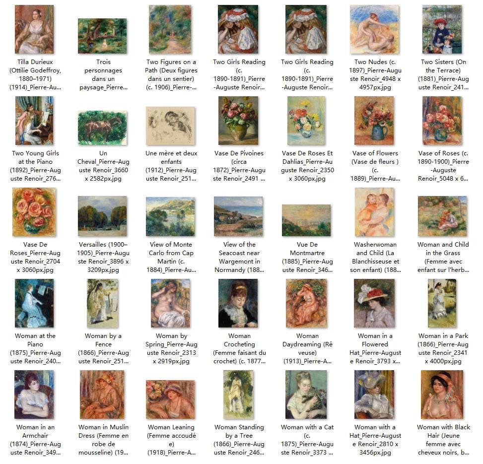 438 Painting Images by Pierre-Auguste Renoir (French, 1841-1919) - Gandhanra-ART