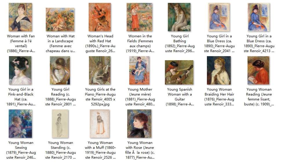 438 Painting Images by Pierre-Auguste Renoir (French, 1841-1919) - Gandhanra-ART