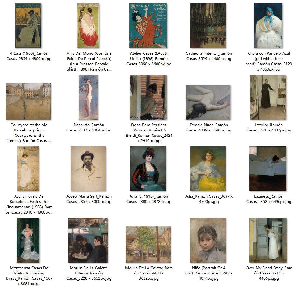 33 Painting Images by Ramón Casas (Spanish, 1866 – 1932) - Gandhanra-ART