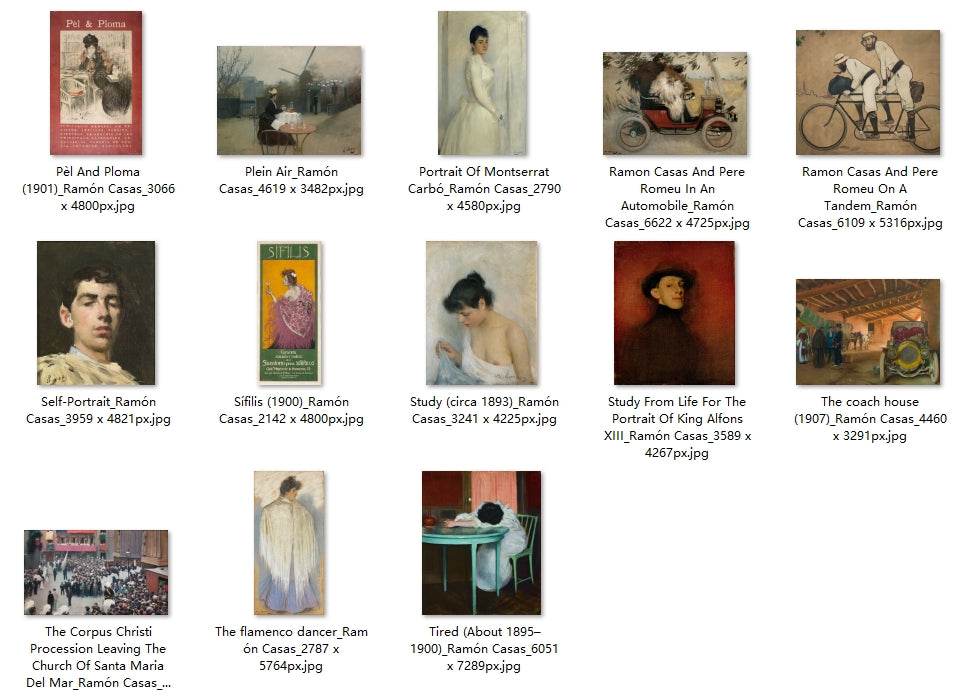 33 Painting Images by Ramón Casas (Spanish, 1866 – 1932) - Gandhanra-ART