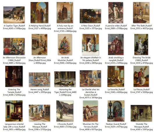 61 Painting Images by Rudolf Ernst (Austrian, 1854 - 1932) - Gandhanra-ART