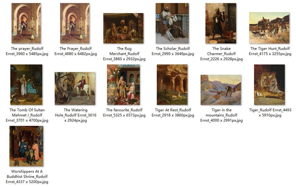 61 Painting Images by Rudolf Ernst (Austrian, 1854 - 1932) - Gandhanra-ART