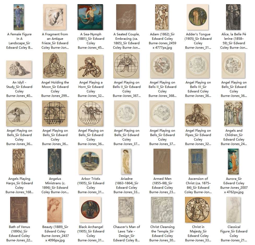 216 Painting Images by Sir Edward Coley Burne-Jones (English, 1833 – 1898) - Gandhanra-ART