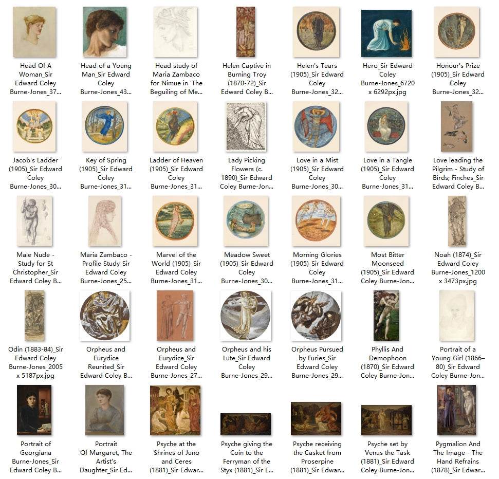 216 Painting Images by Sir Edward Coley Burne-Jones (English, 1833 – 1898) - Gandhanra-ART
