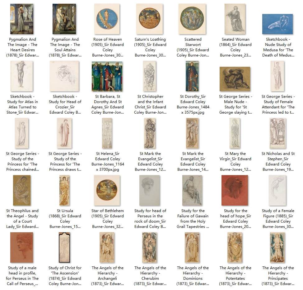 216 Painting Images by Sir Edward Coley Burne-Jones (English, 1833 – 1898) - Gandhanra-ART