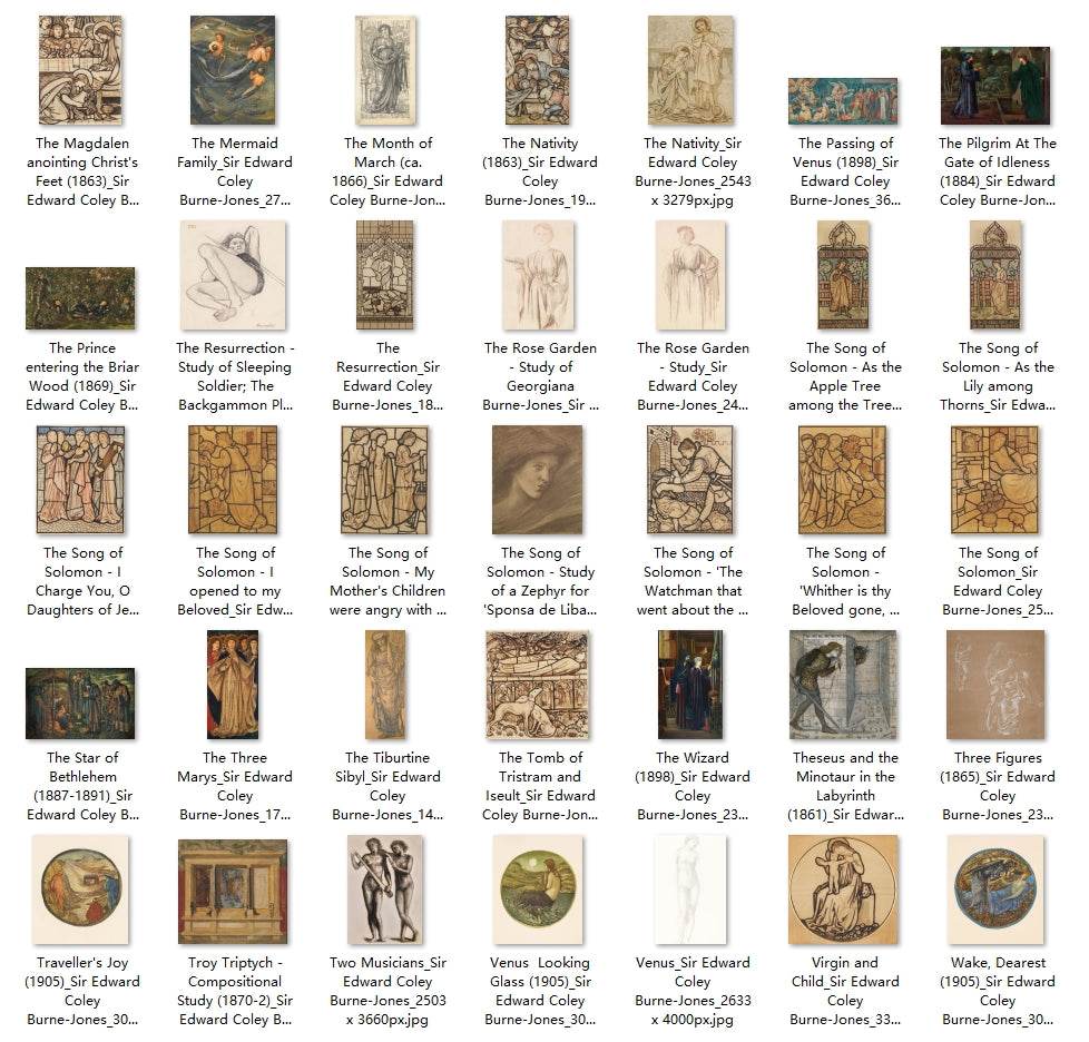 216 Painting Images by Sir Edward Coley Burne-Jones (English, 1833 – 1898) - Gandhanra-ART