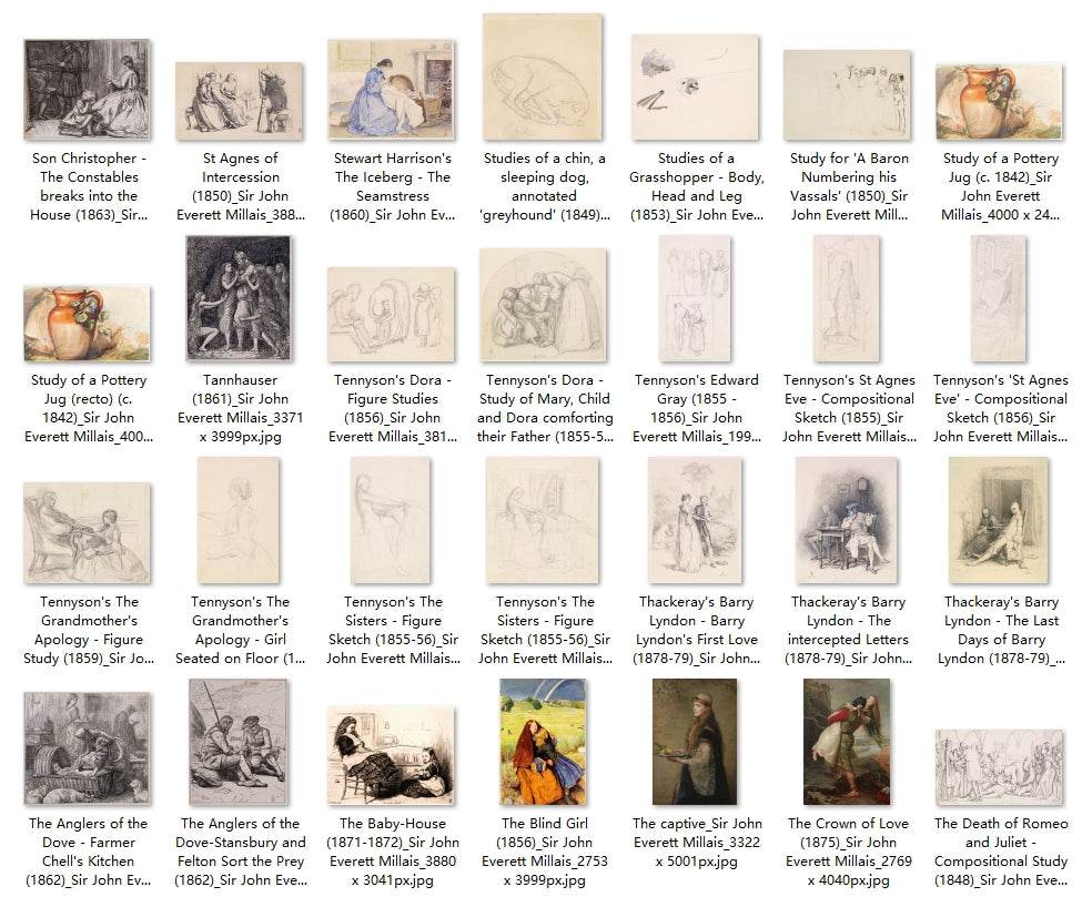 109 Painting Images by Sir John Everett Millais (English, 1829-1896) - Gandhanra-ART