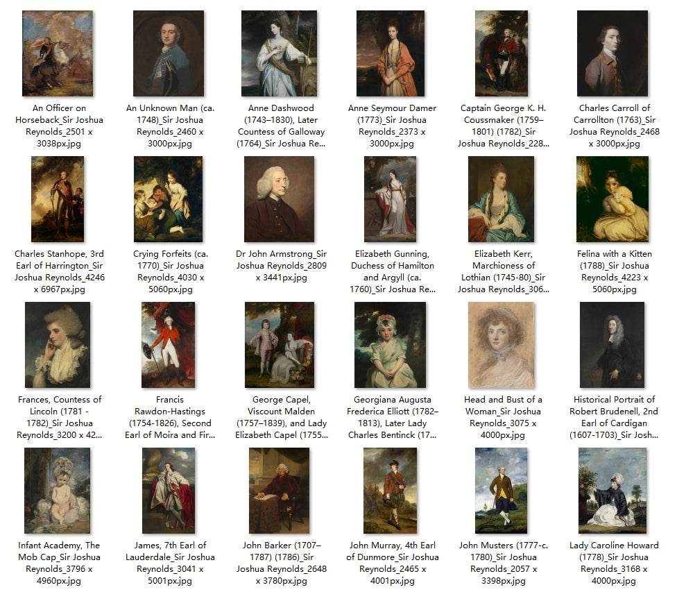 97 Painting Images by Sir Joshua Reynolds (English, 1723 - 1792) - Gandhanra-ART