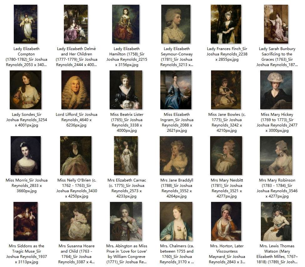 97 Painting Images by Sir Joshua Reynolds (English, 1723 - 1792) - Gandhanra-ART
