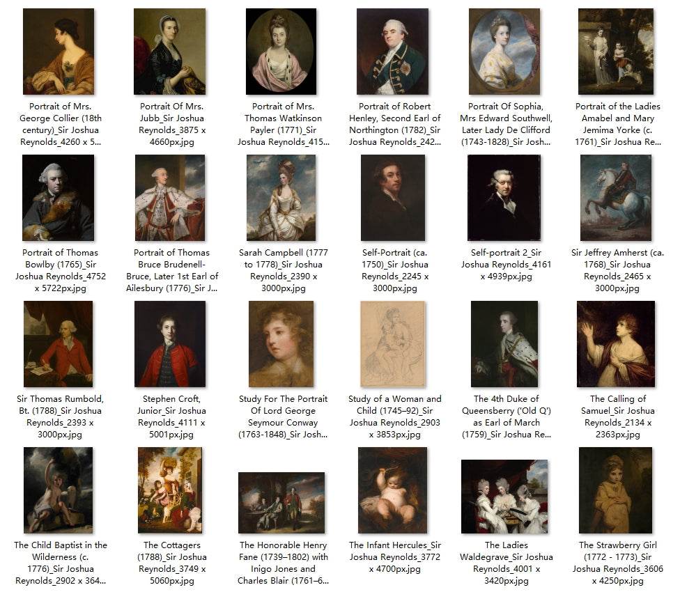 97 Painting Images by Sir Joshua Reynolds (English, 1723 - 1792) - Gandhanra-ART