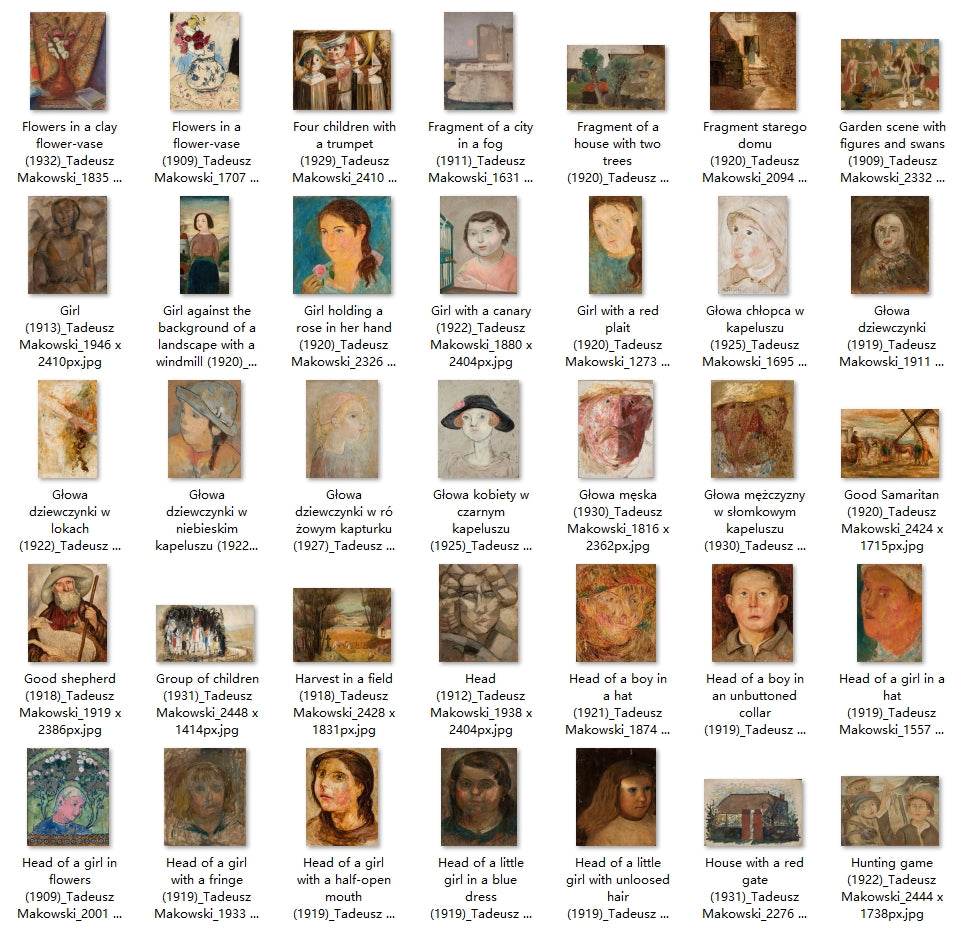 280 Painting Images by Tadeusz Makowski (Polish, 1882-1932) - Gandhanra-ART