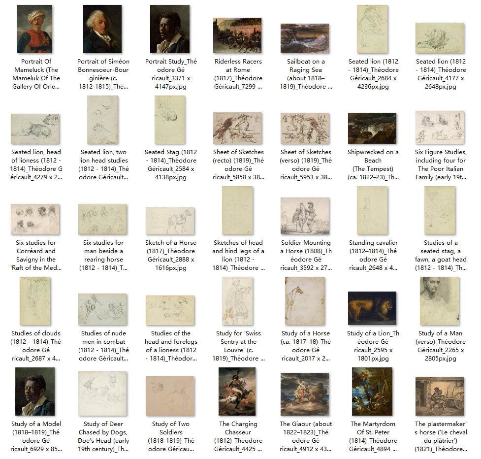 131 Painting Images by Théodore Géricault (French, 1791-1824) - Gandhanra-ART