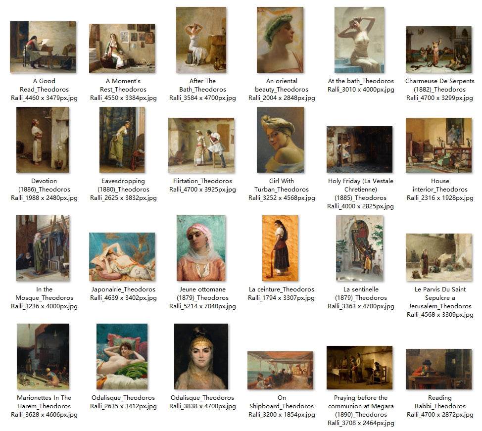 44 Painting Images by Theodoros Ralli (Greek, 1852-1909) - Gandhanra-ART