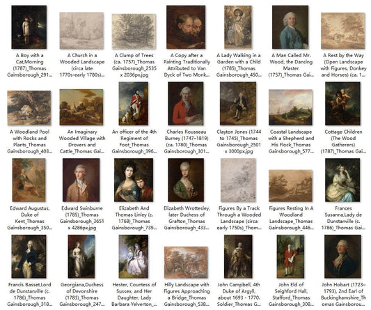 103 Painting Images by Thomas Gainsborough (English, 1727-1788) - Gandhanra-ART