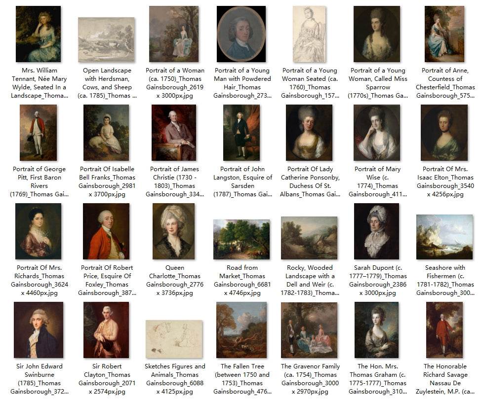 103 Painting Images by Thomas Gainsborough (English, 1727-1788) - Gandhanra-ART