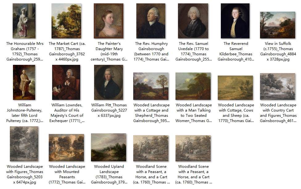 103 Painting Images by Thomas Gainsborough (English, 1727-1788) - Gandhanra-ART