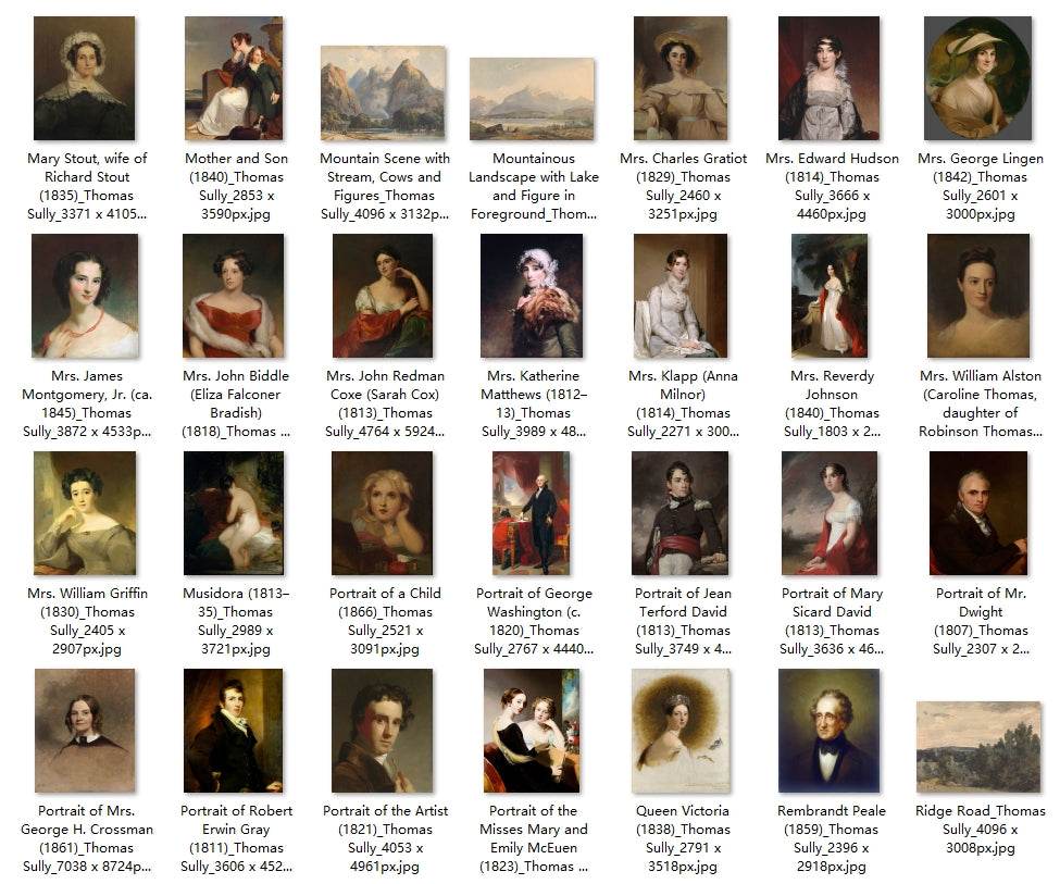 113 Painting Images by Thomas Sully (American, 1783-1872) - Gandhanra-ART