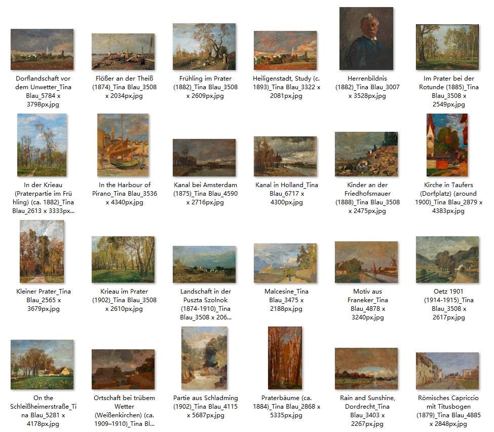 65 Painting Images by Tina Blau (Austrian, 1845-1916) - Gandhanra-ART