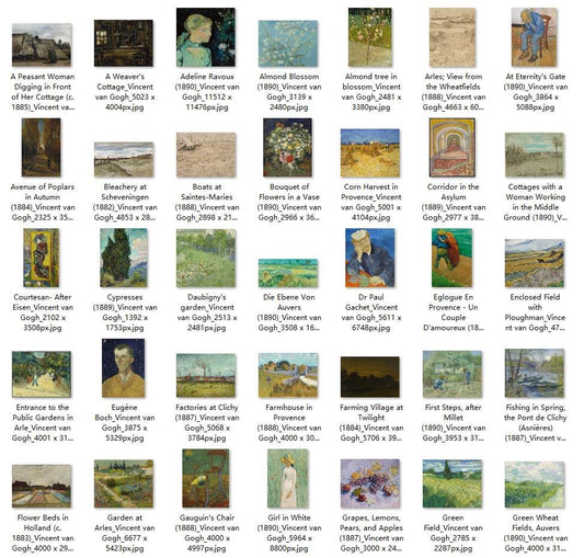 154 Painting Images by Vincent van Gogh (Dutch, 1853-1890) - Gandhanra-ART