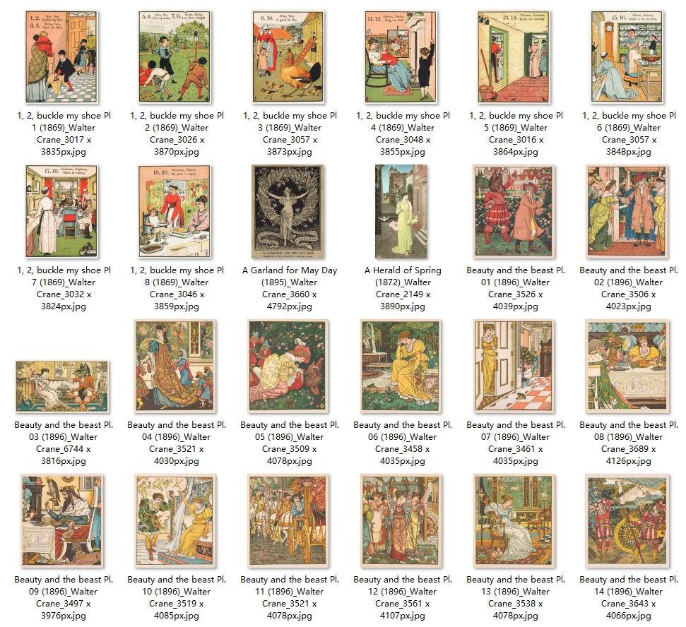 75 Painting Images by Walter Crane (English, 1845 - 1915) - Gandhanra-ART