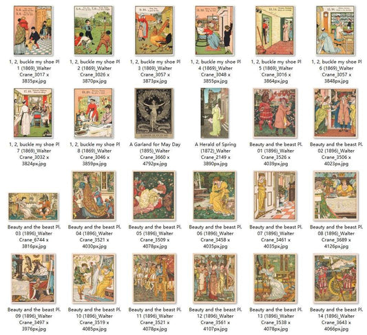 75 Painting Images by Walter Crane (English, 1845 - 1915) - Gandhanra-ART
