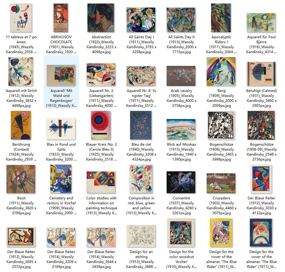 210 Painting Images by Wassily Kandinsky (Russian, 1866 - 1944) - Gandhanra-ART