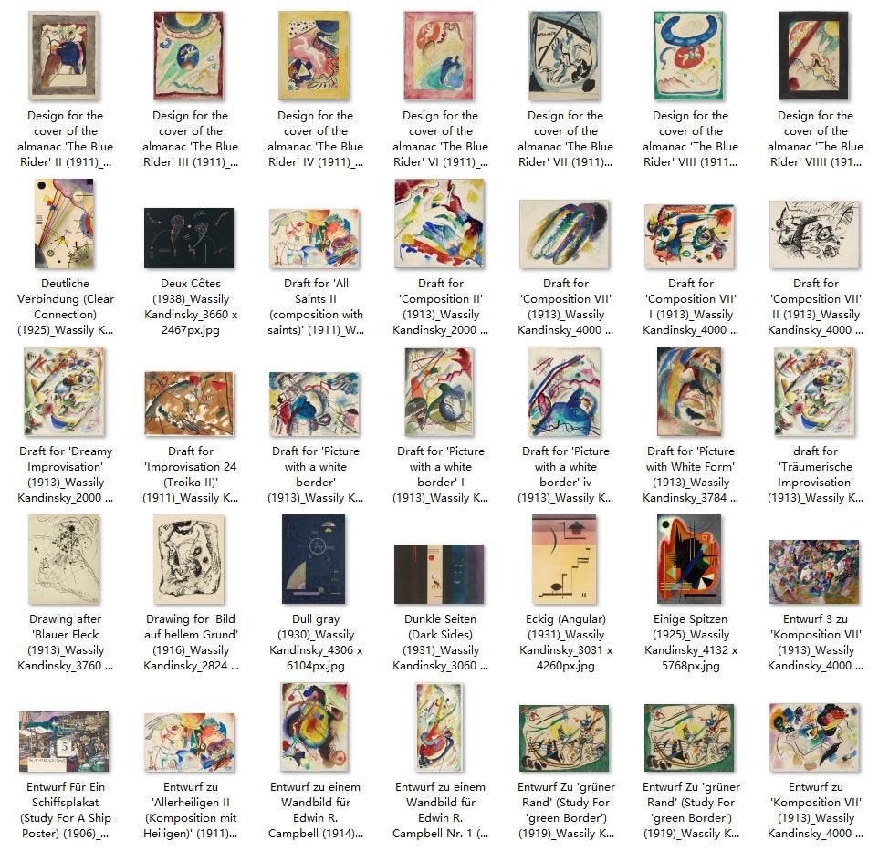 210 Painting Images by Wassily Kandinsky (Russian, 1866 - 1944) - Gandhanra-ART