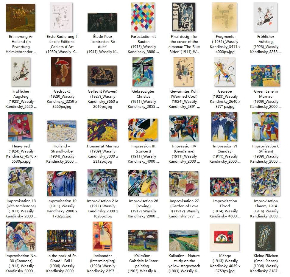 210 Painting Images by Wassily Kandinsky (Russian, 1866 - 1944) - Gandhanra-ART