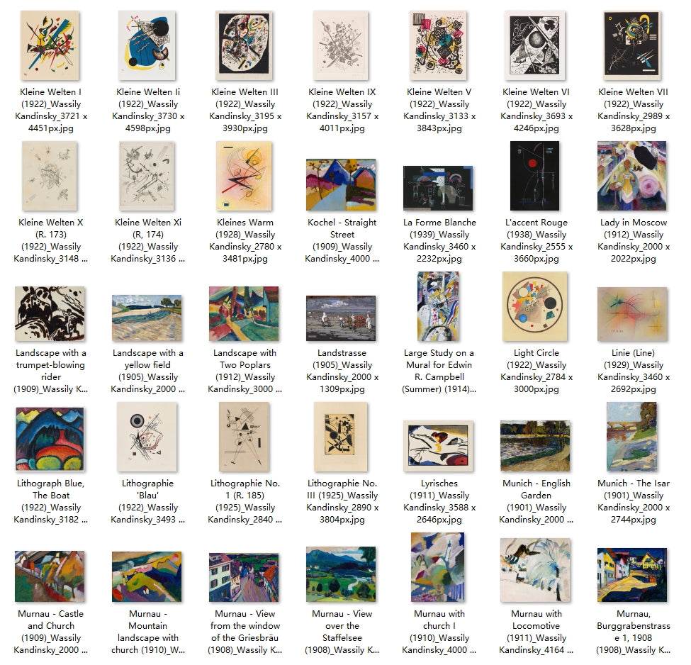 210 Painting Images by Wassily Kandinsky (Russian, 1866 - 1944) - Gandhanra-ART