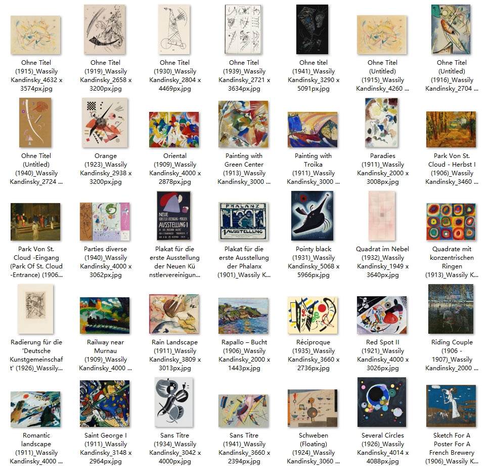 210 Painting Images by Wassily Kandinsky (Russian, 1866 - 1944) - Gandhanra-ART