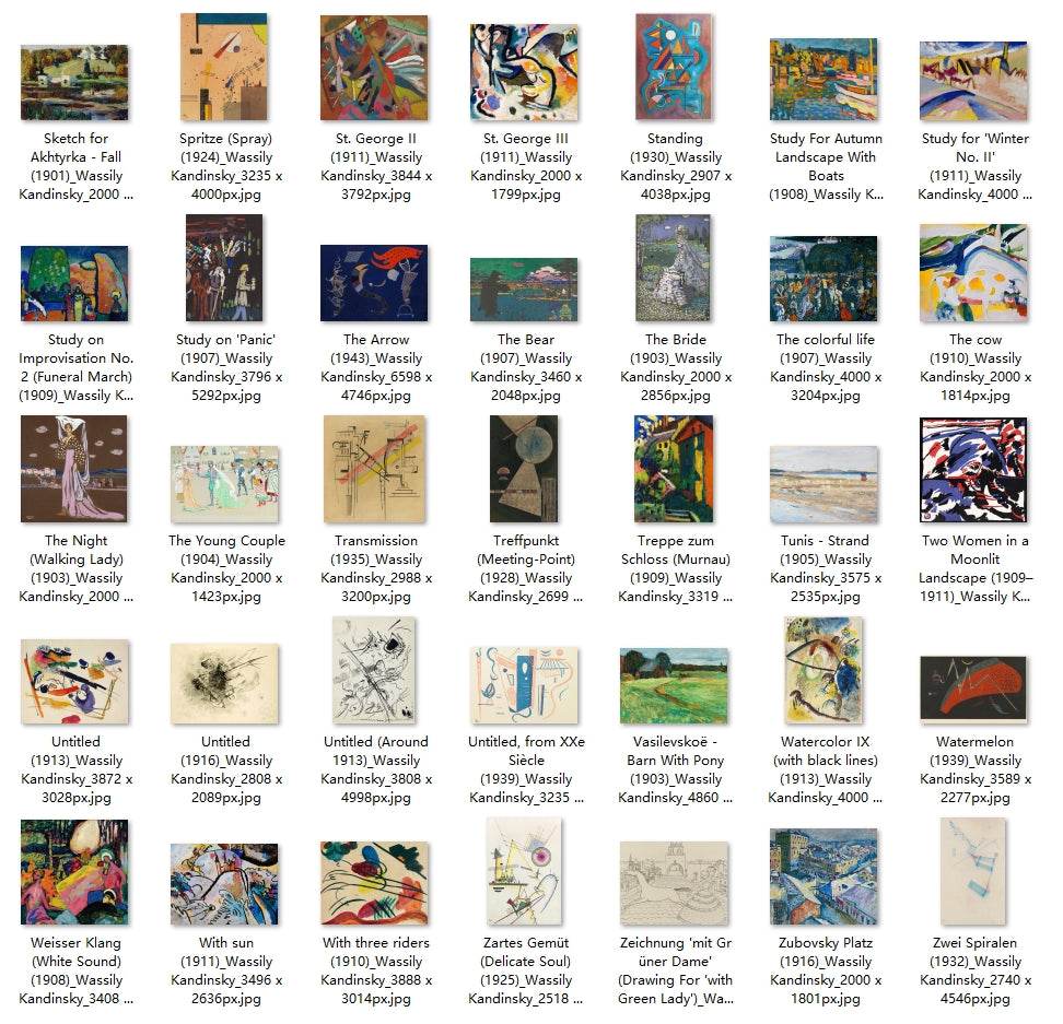 210 Painting Images by Wassily Kandinsky (Russian, 1866 - 1944) - Gandhanra-ART