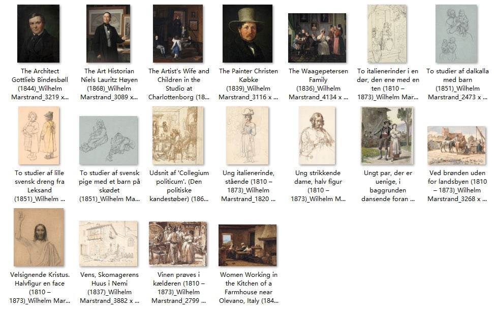 102 Painting Images by Wilhelm Marstrand (Danish, 1810-1873) - Gandhanra-ART