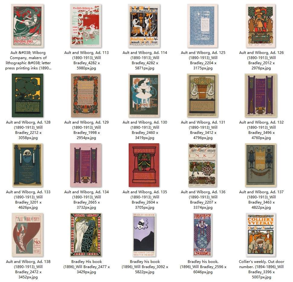 76 Painting Images by Will Bradley (American, 1868 – 1962) - Gandhanra-ART