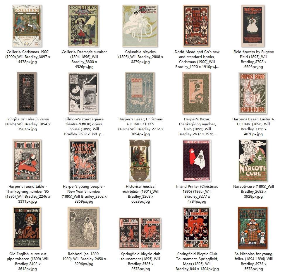 76 Painting Images by Will Bradley (American, 1868 – 1962) - Gandhanra-ART