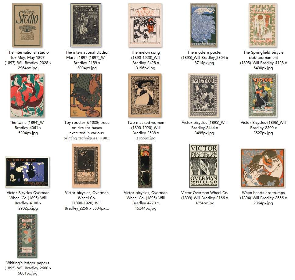 76 Painting Images by Will Bradley (American, 1868 – 1962) - Gandhanra-ART