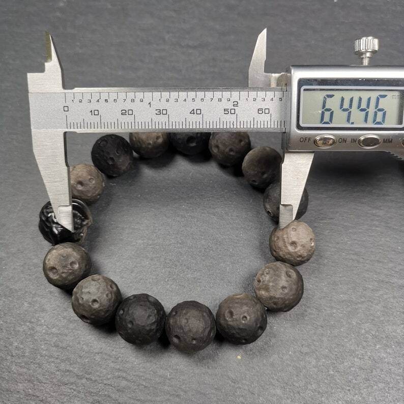 Obsidian Wrist Mala, Prayer Beads Bracelet - Gandhanra-ART